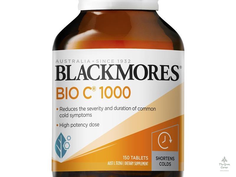 Viên uống Blackmores Bio C 1000mg hỗ trợ bổ sung Vitamin C 150 viên