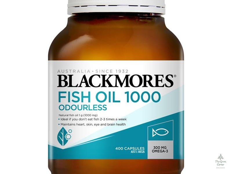 Viên uống dầu cá Blackmores Fish Oil 1000 của Úc, 400 viên